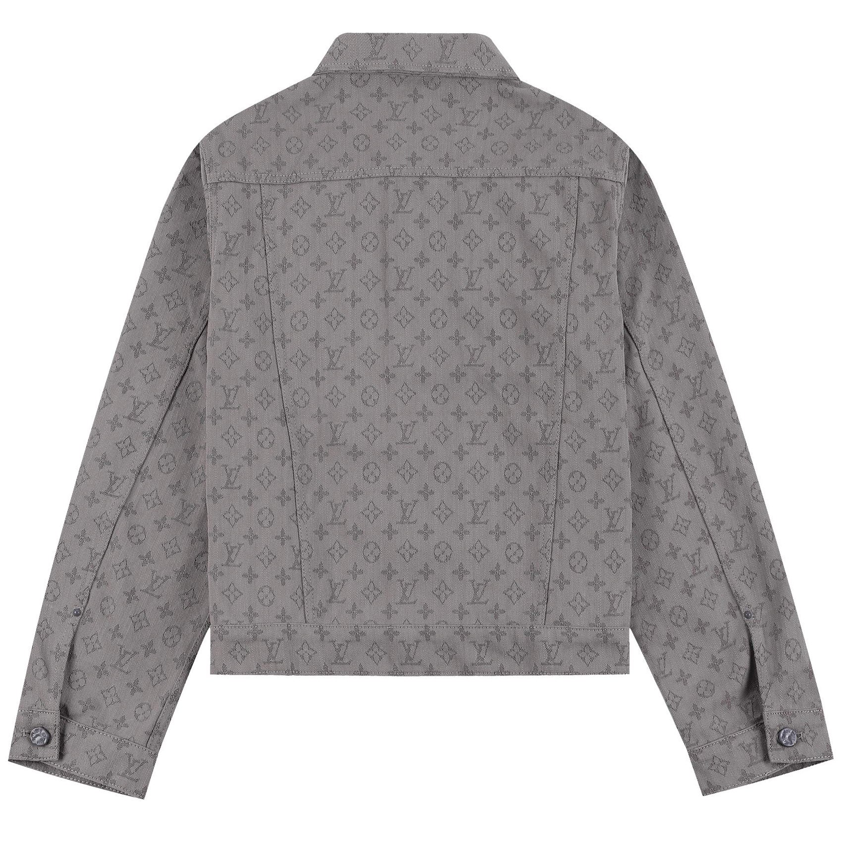 LOUIS VUITTON LOGO JACQUARD Denim Jacket