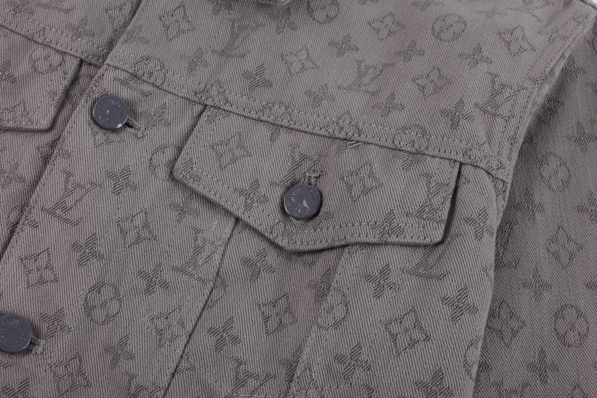 LOUIS VUITTON LOGO JACQUARD Denim Jacket