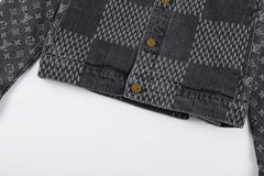 LOUIS VUITTON LOGO JACQUARD Denim Jacket