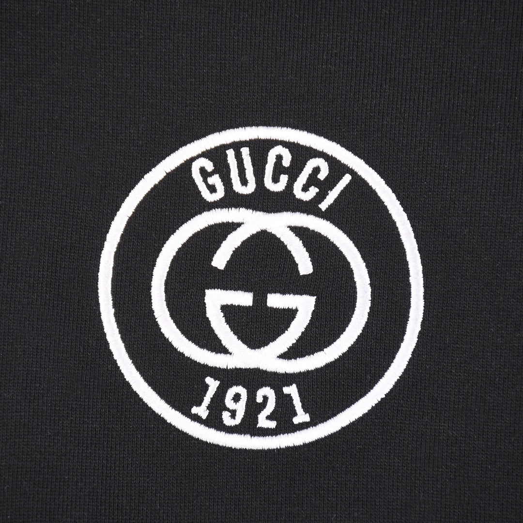 GUCCI LOGO Embroidered Pattern Zipper Hoodie Jacket