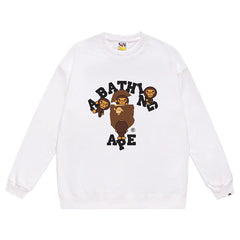 BAPE Ape Head Cartoon Baby Milo Print Sweatshirt