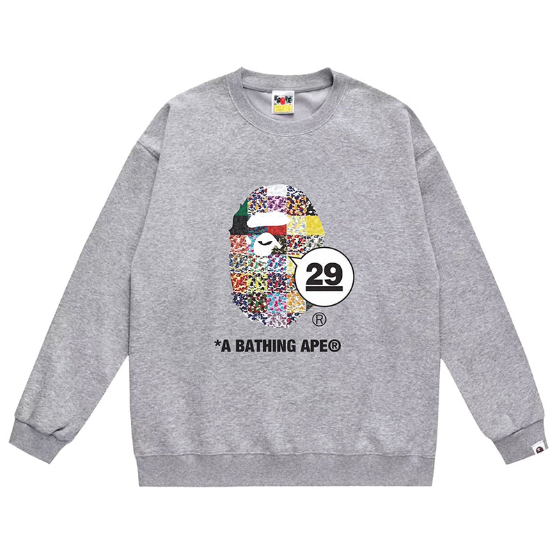 BAPE Ape Head 29th Anniversary Print Sweatshirt