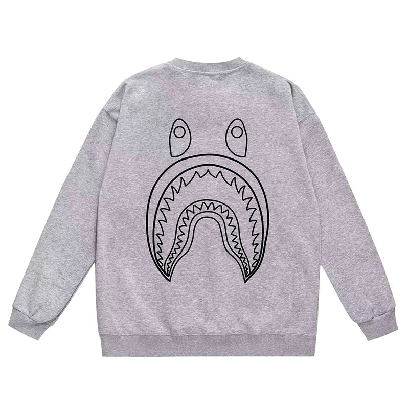 BAPE x Stussy Ape Head Pattern Print Sweatshirt