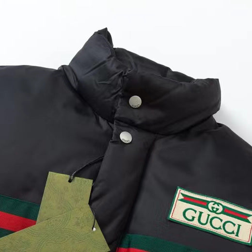 LUXURY HUB GUCCI LOGO PUFFER JACKET