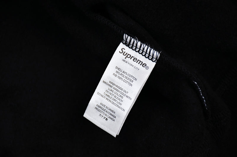 Supreme 24FW Embroidery Logo Zip Hoodie