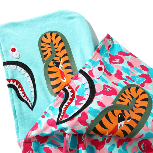 Bape miami 4th anniversary shark full zip double hoodie