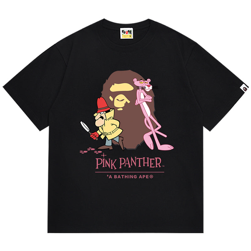 BAPE X PINK PANTHER APE HEAD TEE