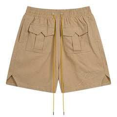 RHUDE Embroidered Letters Logo Shorts