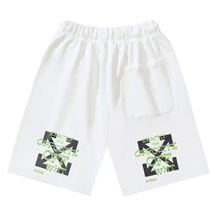 OFF-WHITE Arrows-print Cotton Shorts