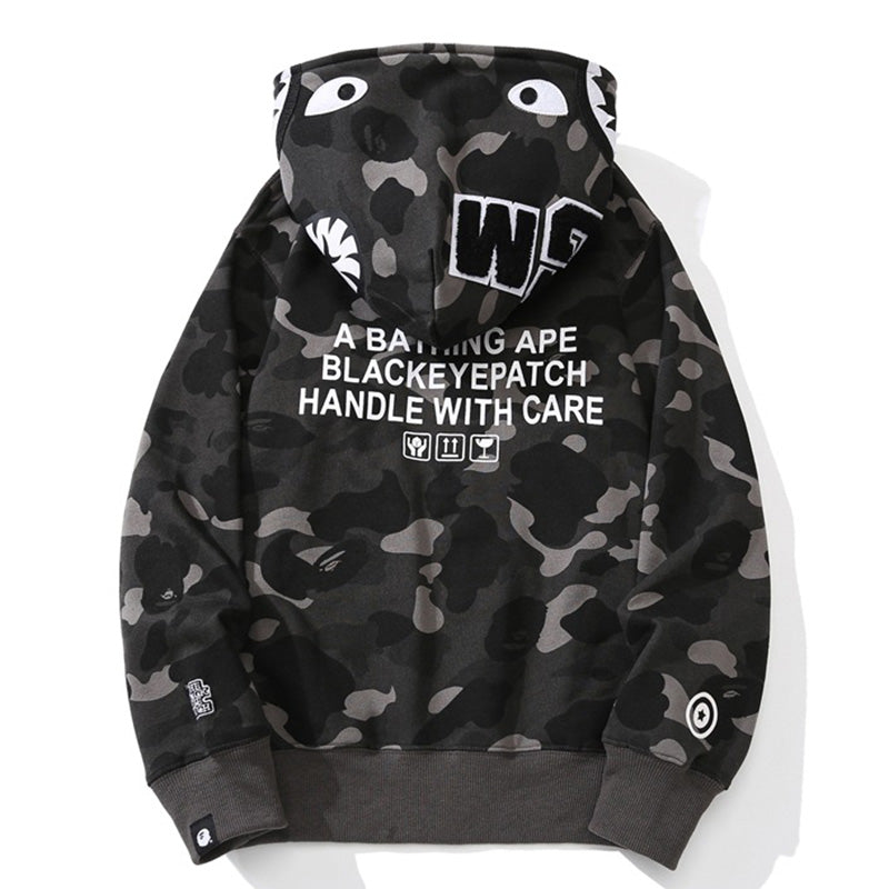 BEP x BAPE ColorCamo Shark Full Zip Hoodie