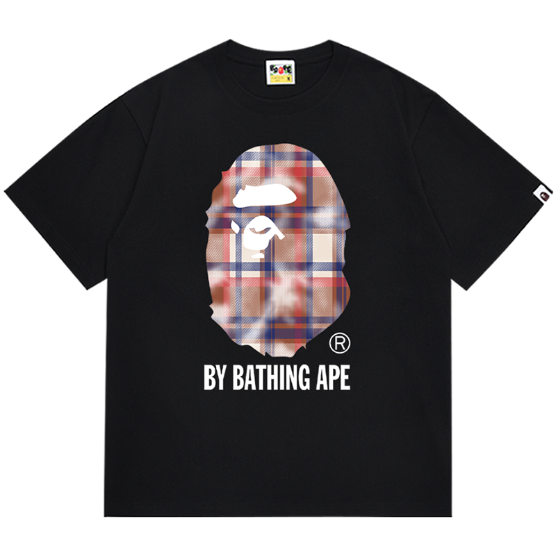 BAPE Bleach Check Ape Head Tee