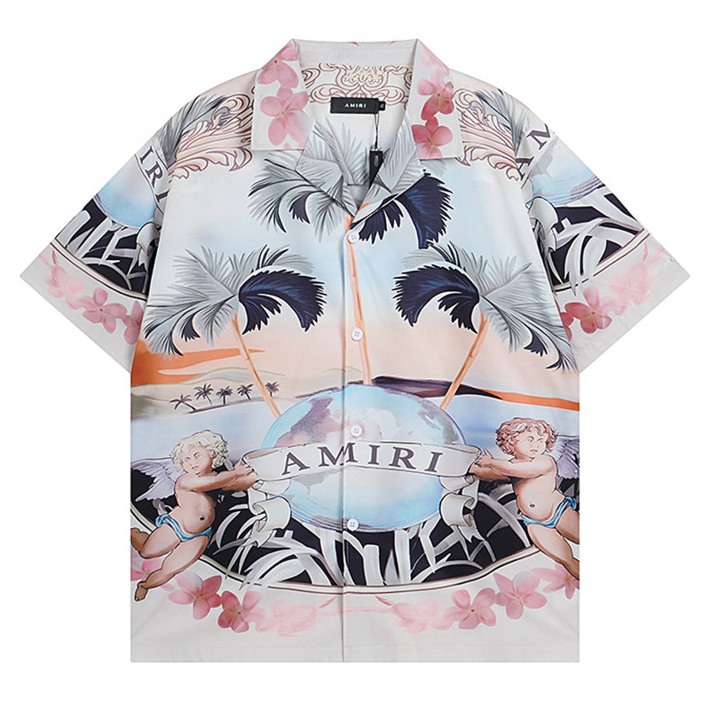 Amiri Men's Cherub Silk Shirt