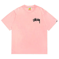 BAPE X Stussy Basic Pigment Dyed Tee