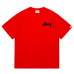 BAPE X Stussy Basic Pigment Dyed Tee