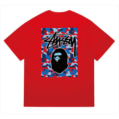 BAPE X Stussy Ape Head Tee