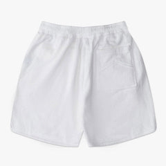 RHUDE Straight-Leg Logo-Embroiderd Cotton-Fleece Shorts