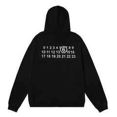 Maison Margiela Letter Logo Printed Hoodie