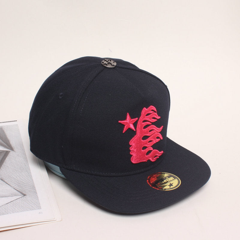 Hellstar Trucker Hats Black red logo