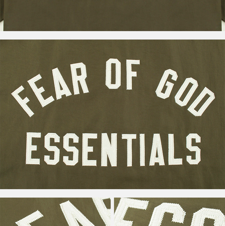 Fear of God Essentials Textured Nylon Trucker Jacket