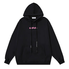 Off White Logo Drawstring Hoodie