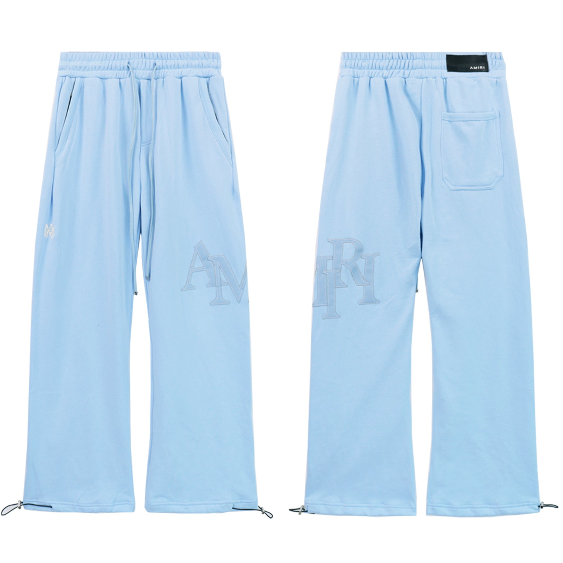 AMIRI Leather Logo Cotton-Jersey Pant