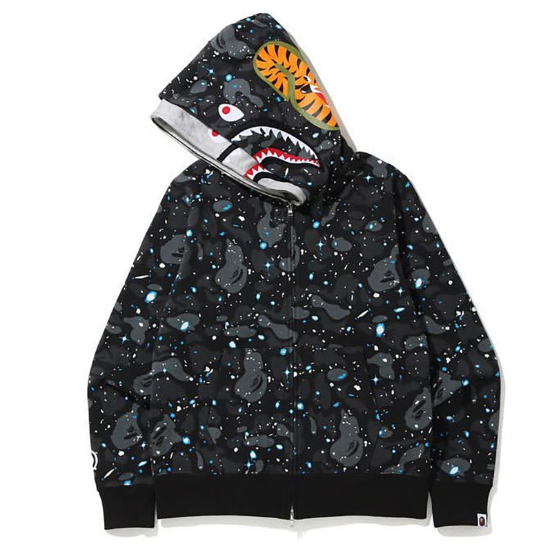 BAPE Space Camo Shark WGM Full-Zip Hoodie