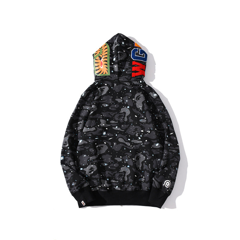 BAPE Space Camo Shark WGM Full-Zip Hoodie