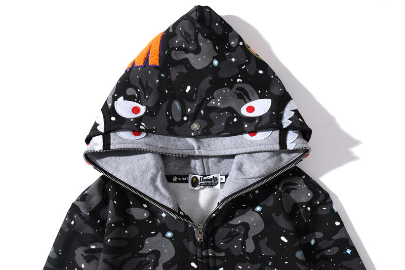 BAPE Space Camo Shark WGM Full-Zip Hoodie