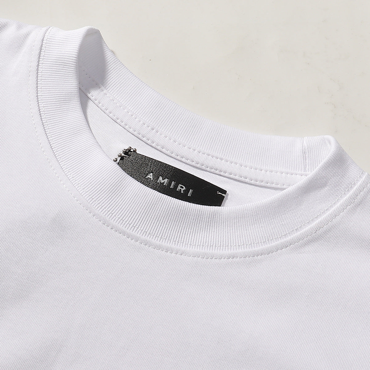 AMIRI Logo crystal-embellished cotton T-shirt