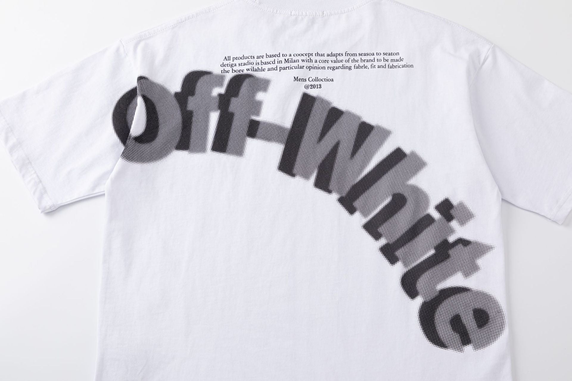 OFF WHITE 3D Letter Pattern T-Shirts