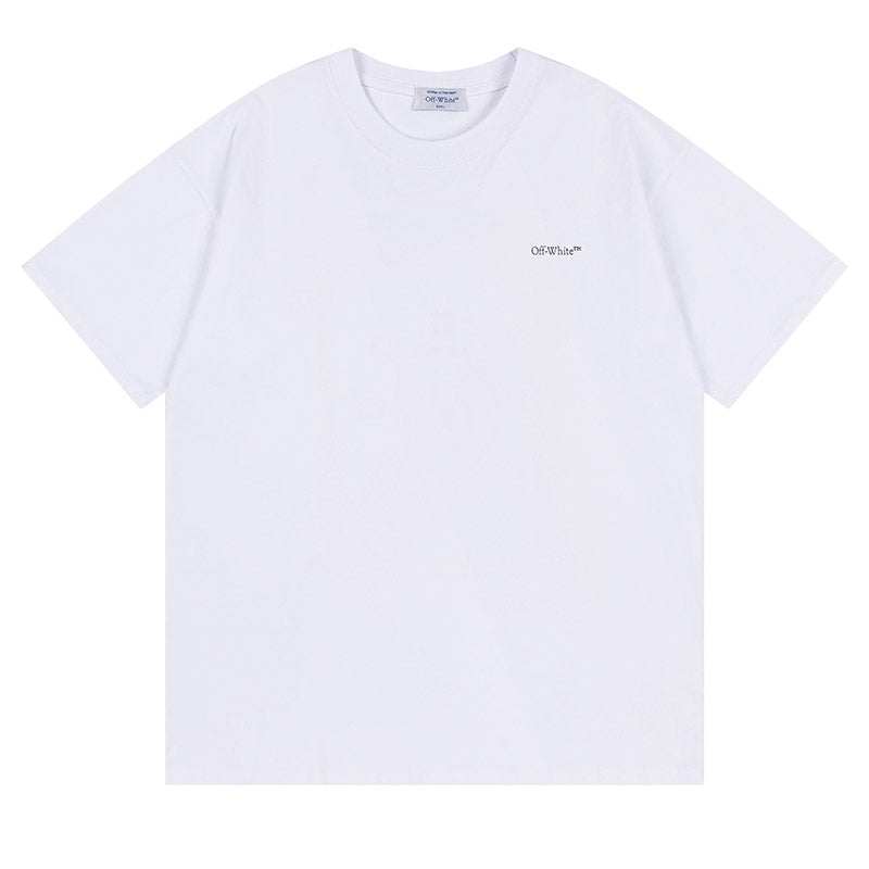 OFF WHITE 3D Letter Pattern T-Shirts