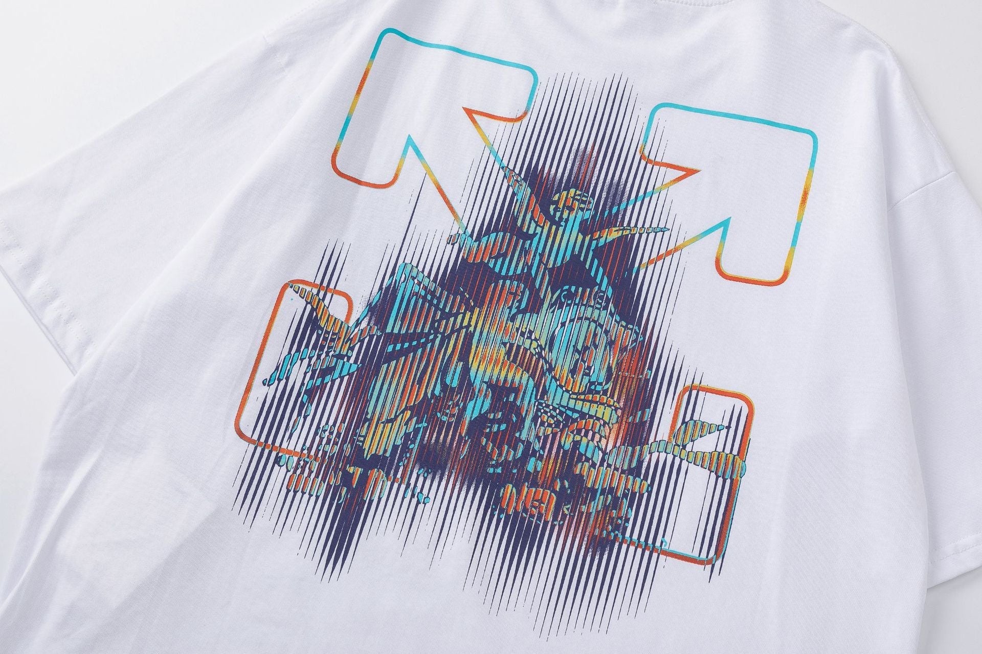 OFF-WHITE Cotton Cherub Print T-Shirts