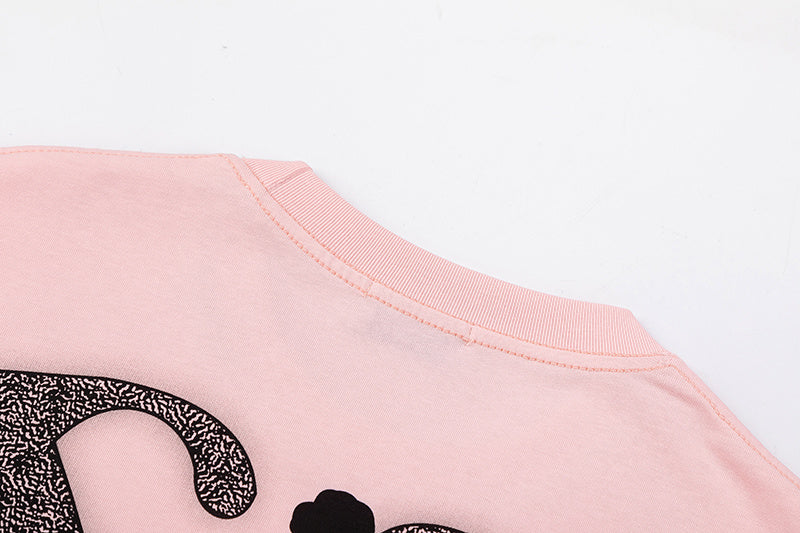 OFF WHITE logo-print Pink T-shirt