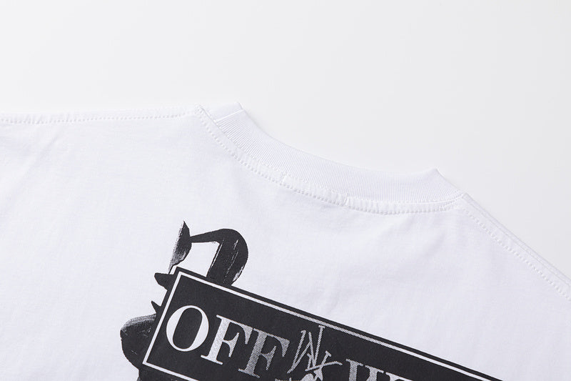 OFF WHITE Type Sticker black t-shirt