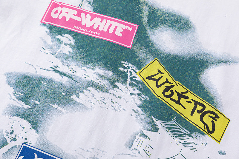 OFF WHITE Type Sticker black t-shirt