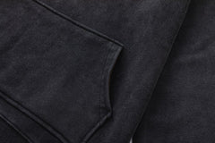 AMIRl Lounge Crystal Embellished Cotton Graphic Hoodie