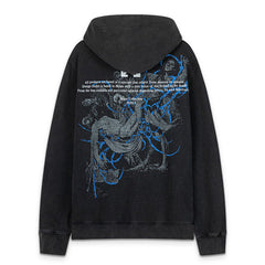 Off White Graphic-Print Hoodie