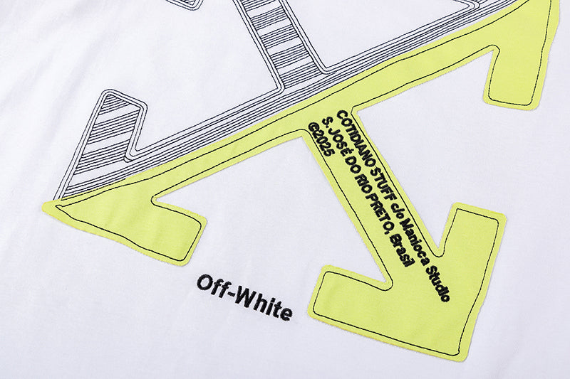Off White Logo Pattern Printed T-Shirt