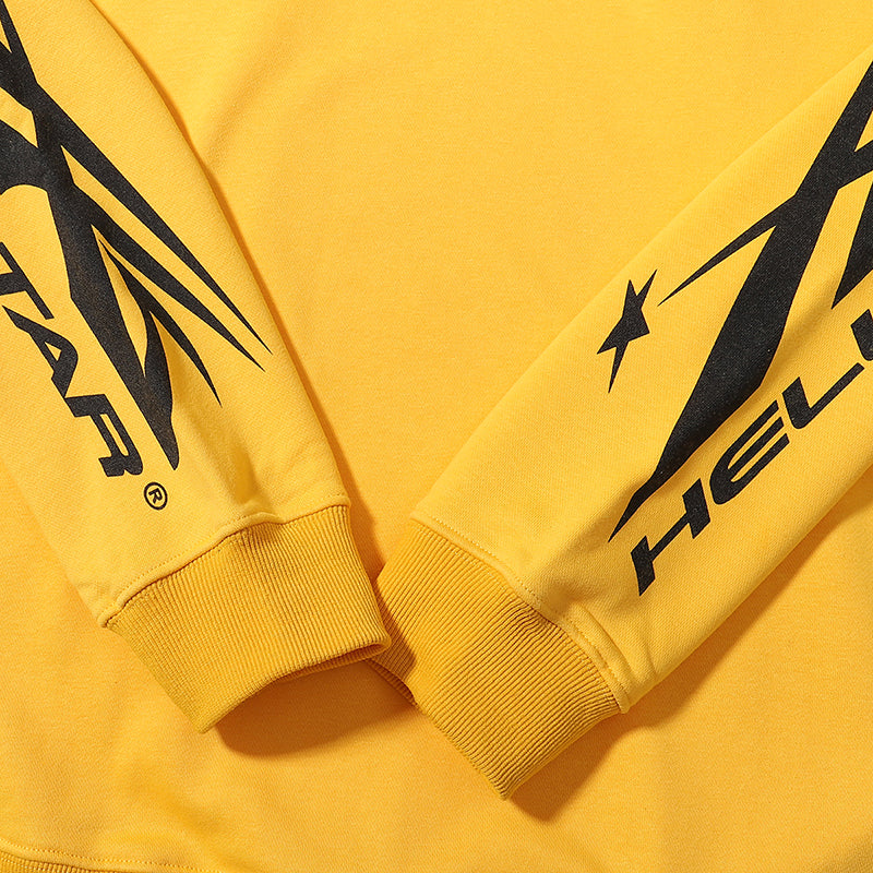 Hellstar Studios Sports Crewneck Sweatshirt Yellow