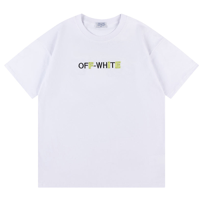 Off White Logo Pattern Printed T-Shirt