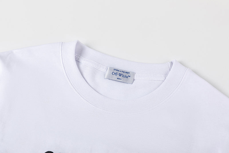 Off White Logo Pattern Printed T-Shirt