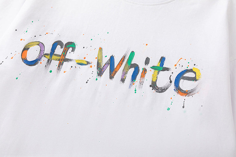 Off White Arrow Pattern Printed T-Shirt