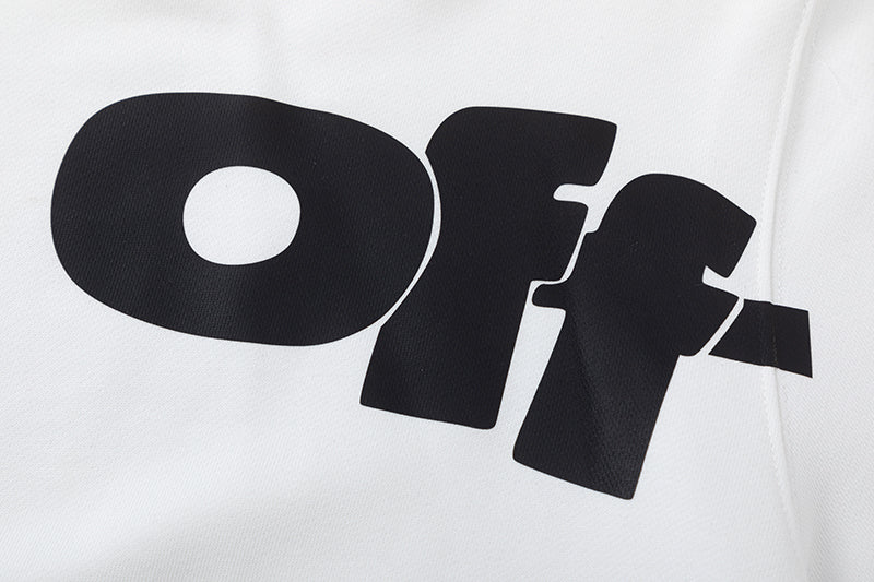 Off-White Kids Type Graphic Cotton Hoodie