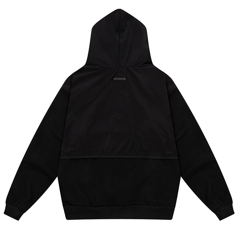 Fear Of God Essentials Letter Logo Splicing Hoodie