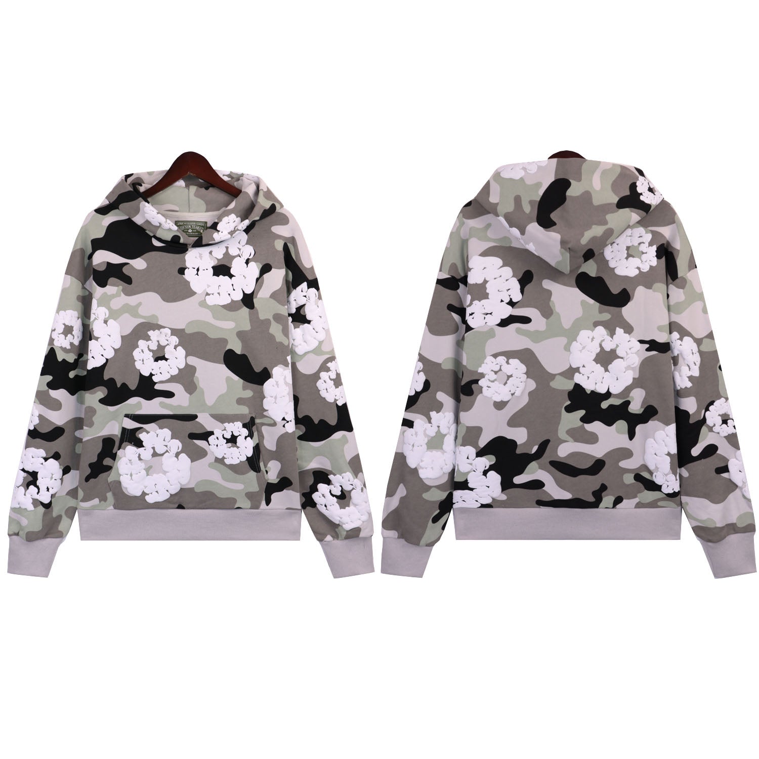 Denim Tears Cotton Wreath Camouflage Hoodie