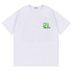 Off White Logo Pattern Printed T-Shirt