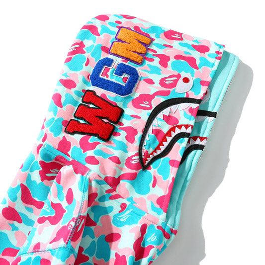 Bape miami 4th anniversary shark full zip double hoodie