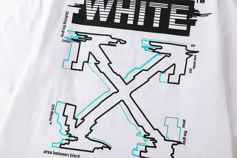 Off White Logo Pattern Printed T-Shirt
