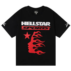 Hellstar Family Letter printed T-Shirt Black