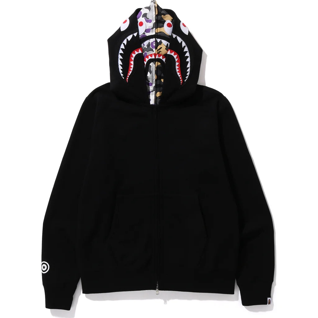 Bape shark full zip double hoodie